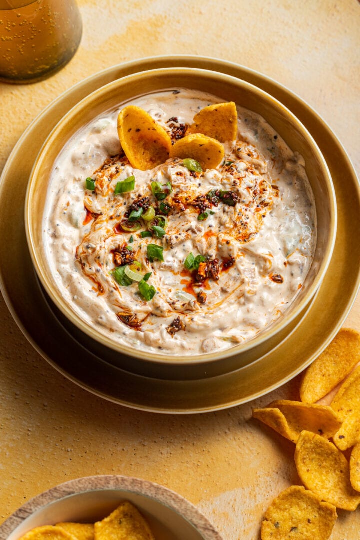 Spicy Sour Cream Dip with Garlicky Tadka Home Cooking Collective
