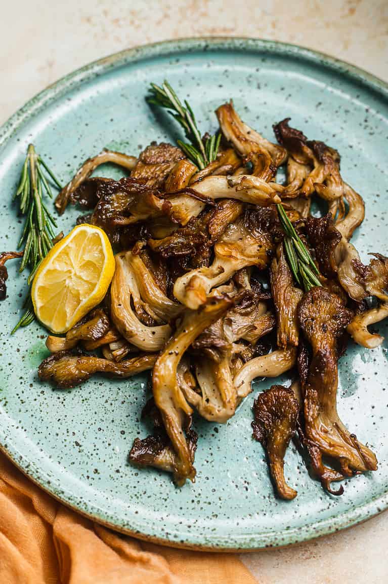 Pan Fried Oyster Mushrooms with Rosemary Home Cooking Collective