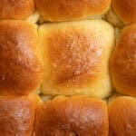 Brioche-style pull-apart rolls baked.